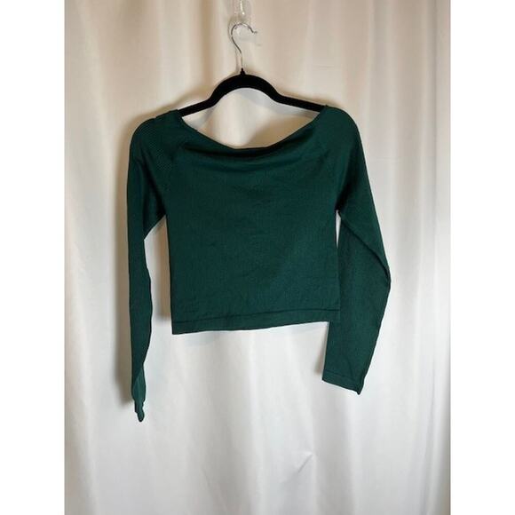 Urban Social Off The Shoulder Long Sleeve Top Snow Pine Size Large Boho - Picture 2 of 7